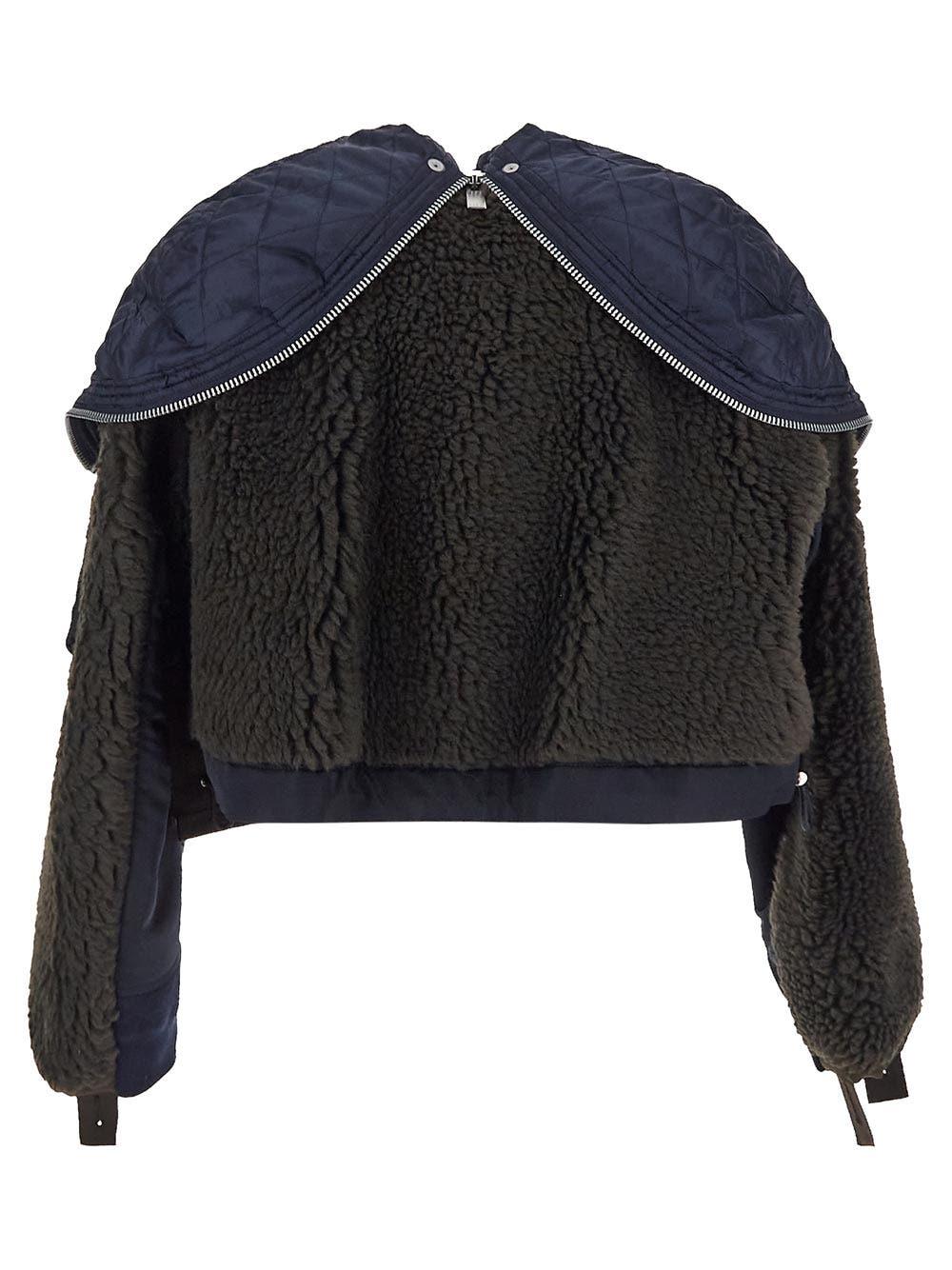 Oluxury Sacai Fur Bomber Comprare a buon mercato