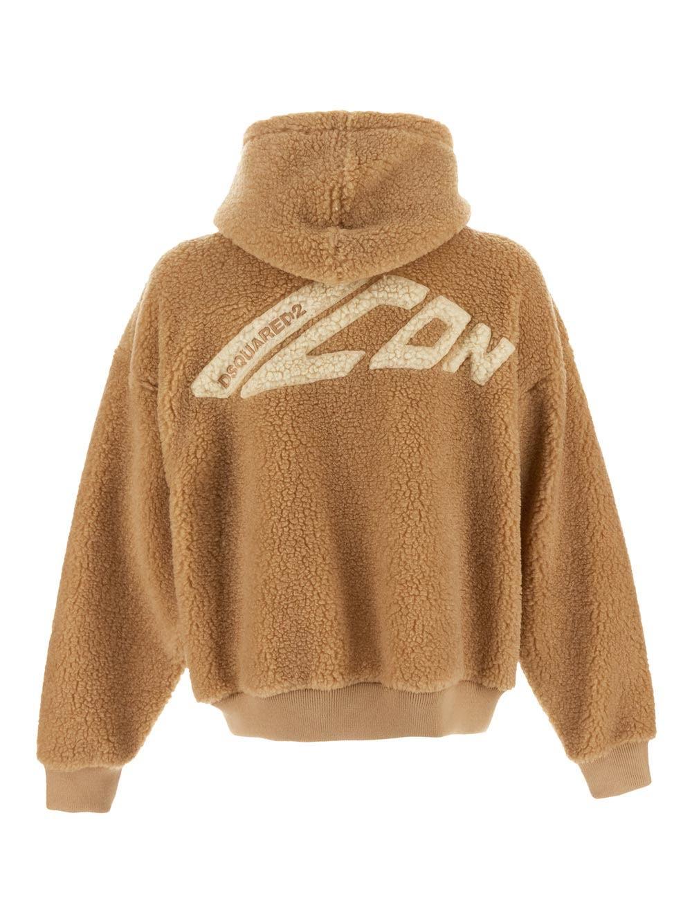 Oluxury Dsquared2 Sherpa Jacket In Linea