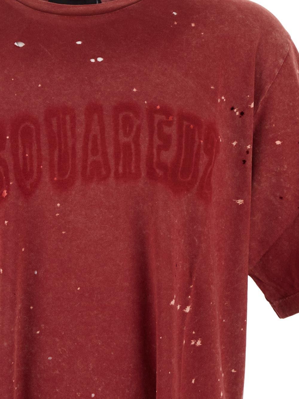 Oluxury Dsquared2 Logo T-Shirt Vendita
