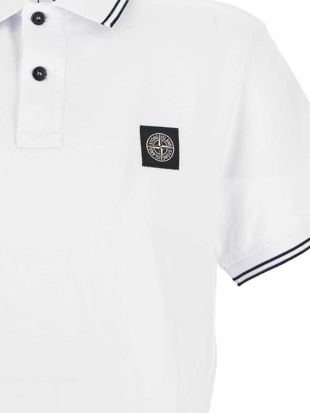 Oluxury Stone Island Logoed Polo Negozi Online