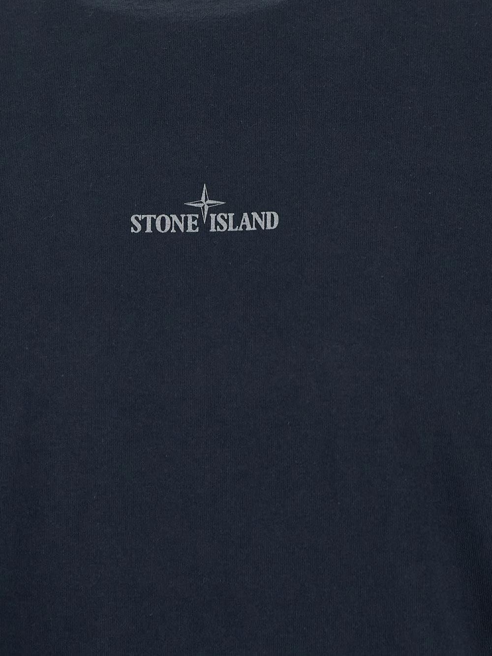 Oluxury Stone Island Logo T-Shirt Economico