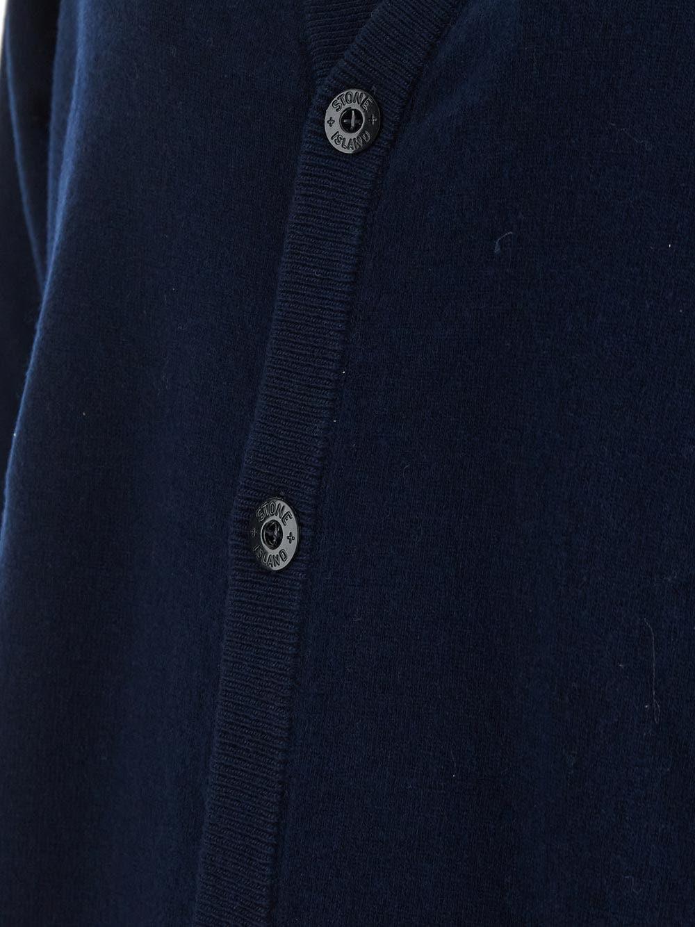 Oluxury Stone Island Logo Cardigan Offerte