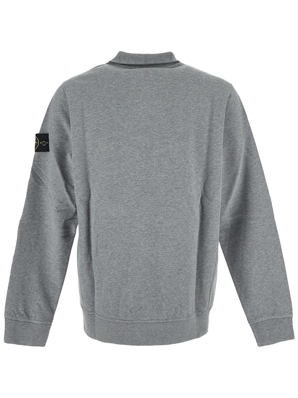 Oluxury Stone Island Logo Sweatshirt Vendita Economica