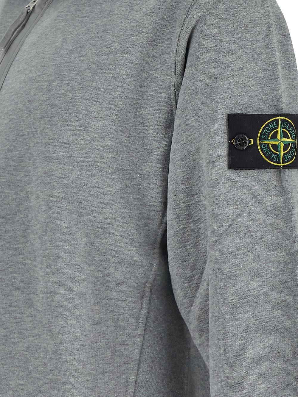 Oluxury Stone Island Logo Sweatshirt Vendita Economica