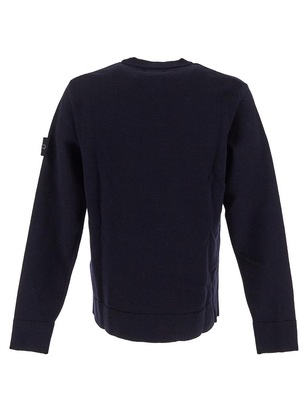 Oluxury Stone Island Logo Knit Moda