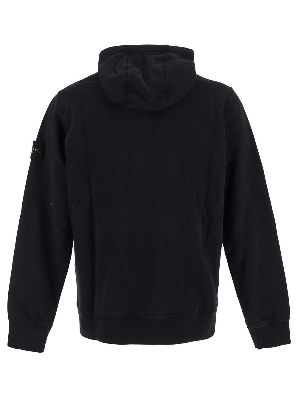 Oluxury Stone Island Logo Hoodie In Linea