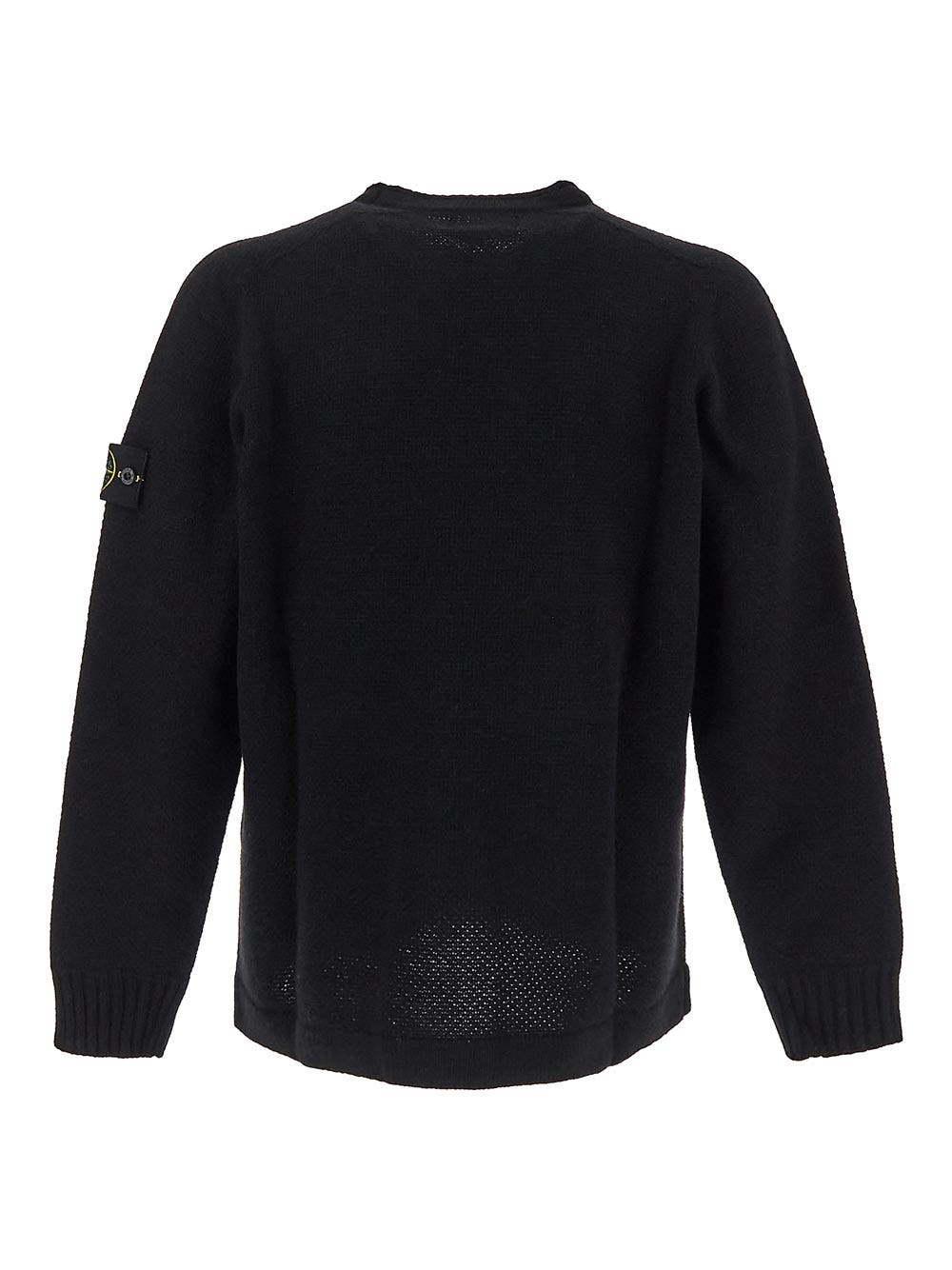 Oluxury Stone Island Logo Knit Shopping Online