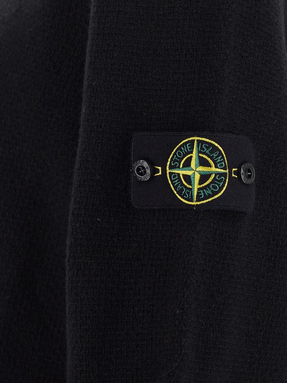 Oluxury Stone Island Logo Knit Shopping Online