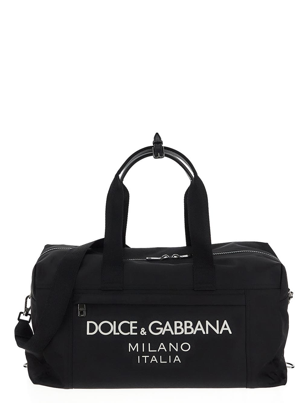 Oluxury Dolce & Gabbana Nylon Holdall Bag In Linea