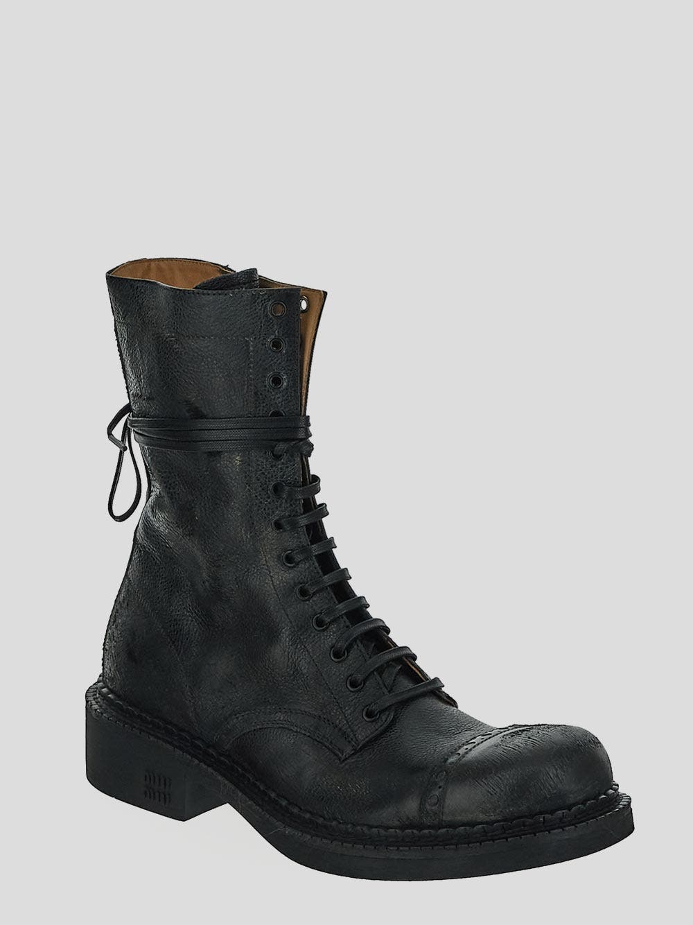 Oluxury Miu Miu Boots lace-up Prezzo Ridotto