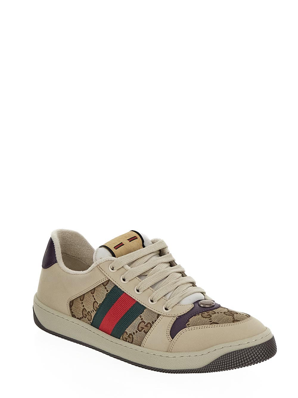 Oluxury Gucci Screener GG Sneakers In Vendita