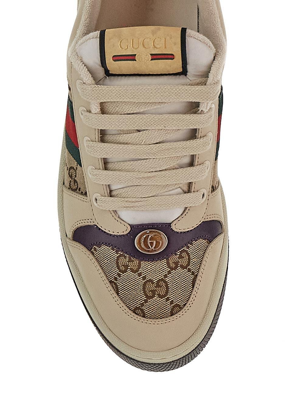 Oluxury Gucci Screener GG Sneakers In Vendita