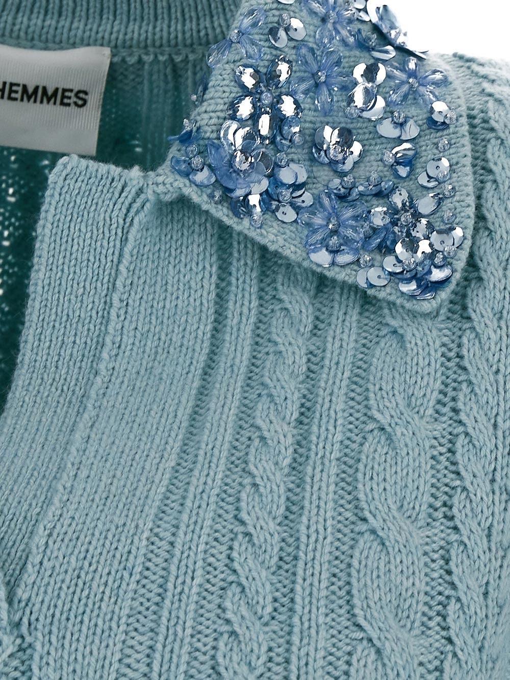 Oluxury Des Phemmes Cropped Knitted Polo Moda