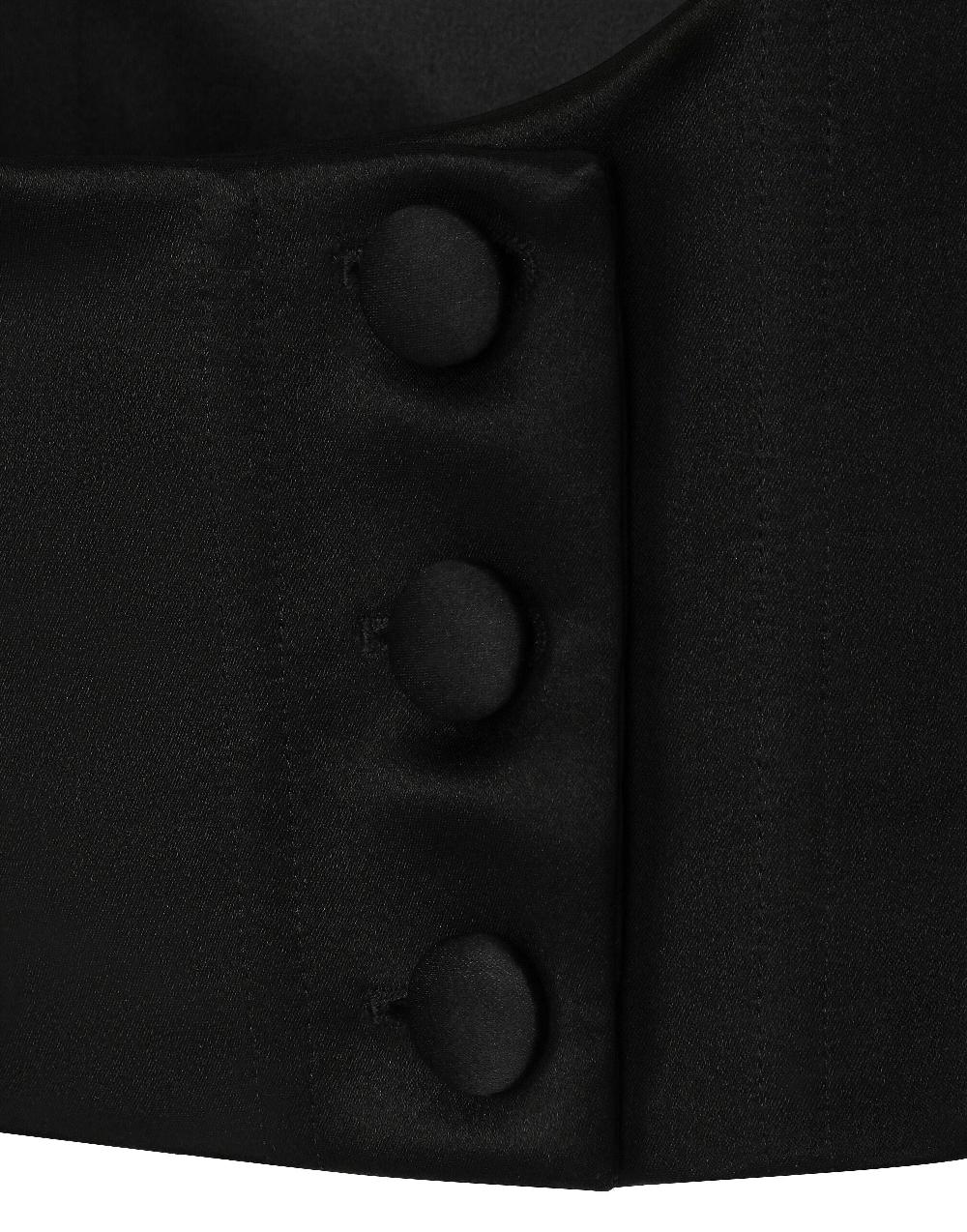 Oluxury Dolce & Gabbana Tuxedo Top vest Soddisfazione Garantita