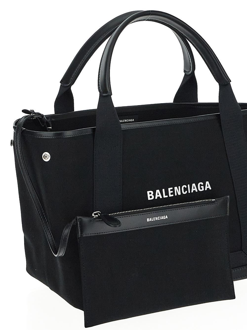 Oluxury Balenciaga Cabas Navy Bag In Linea