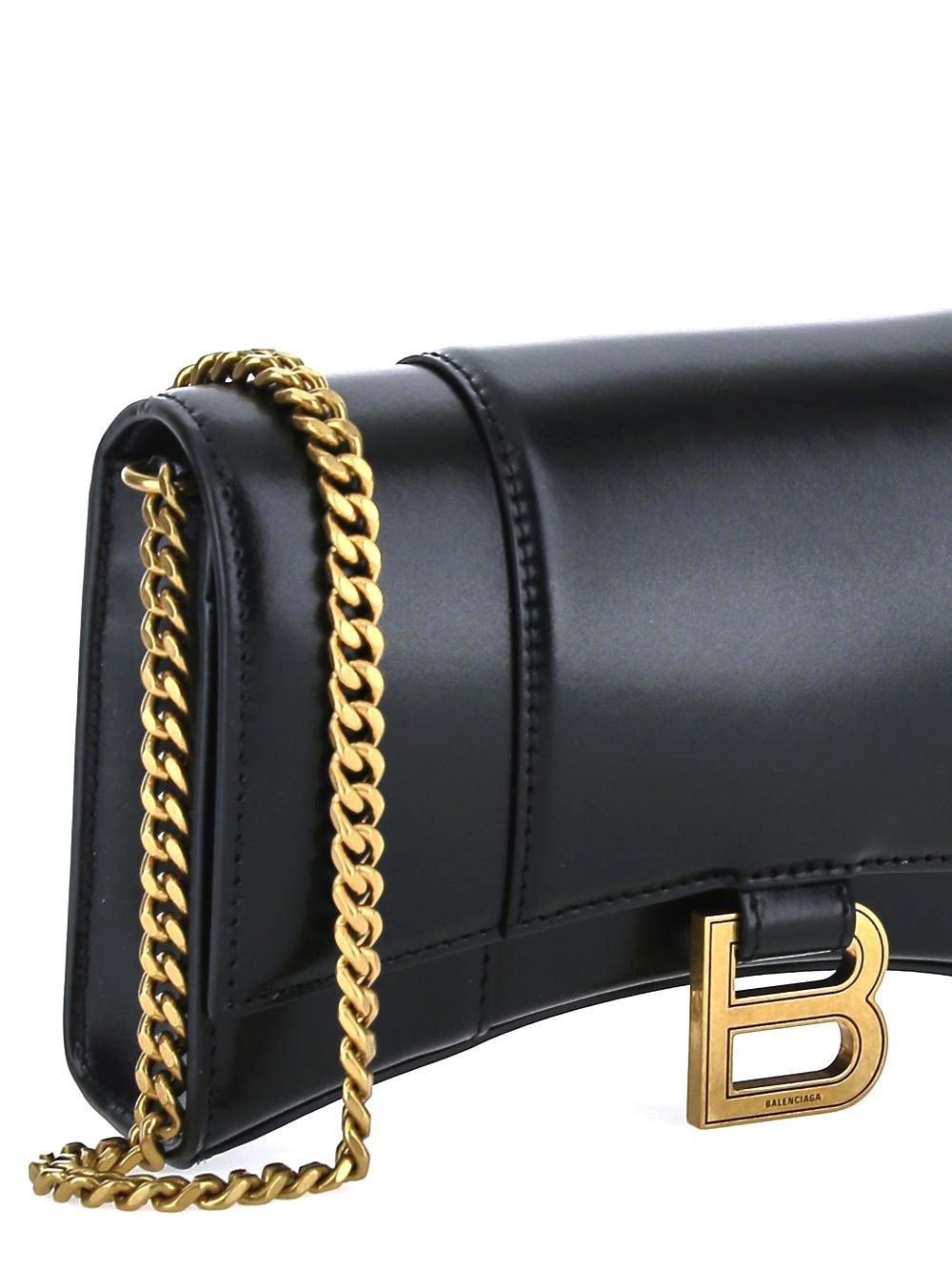 Oluxury Balenciaga Hourglass Chain Wallet Vendita