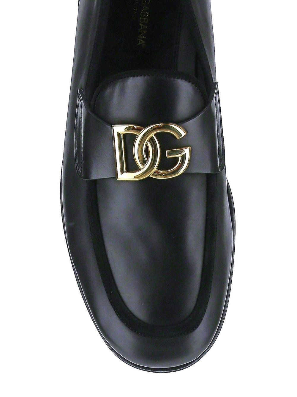 Oluxury Dolce & Gabbana Calfskin Slipper In Saldo