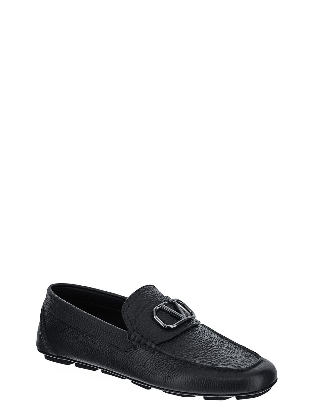 Oluxury Valentino Garavani V-Logo Signature Driving Shoes Italia