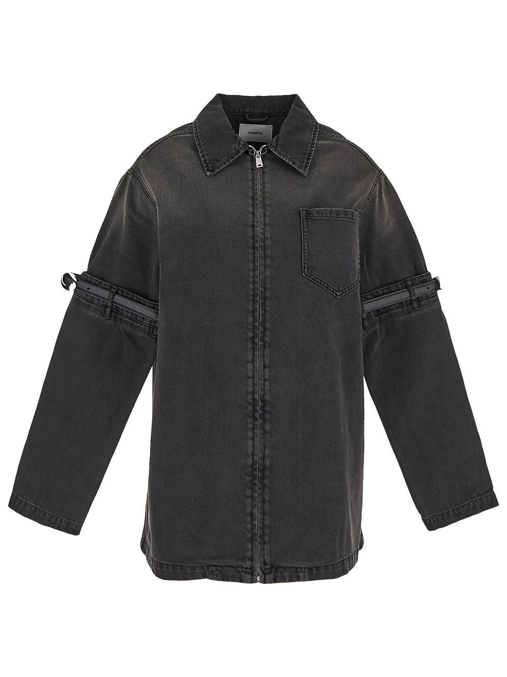 Oluxury Coperni hybrid Denim Overshirt jacket