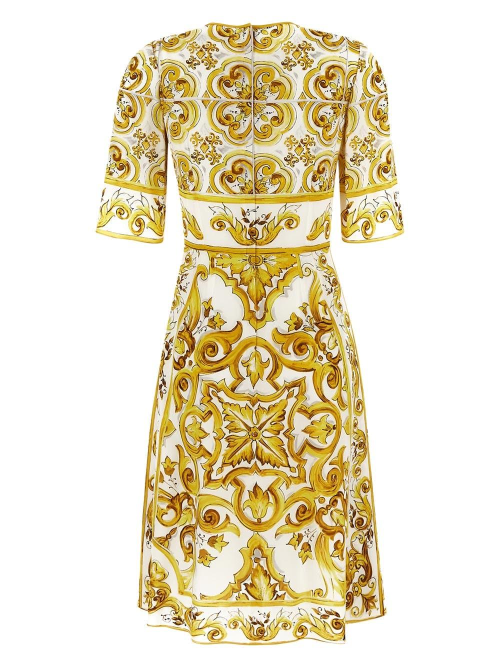 Oluxury Dolce & Gabbana Maiolica Dress Online Outlet