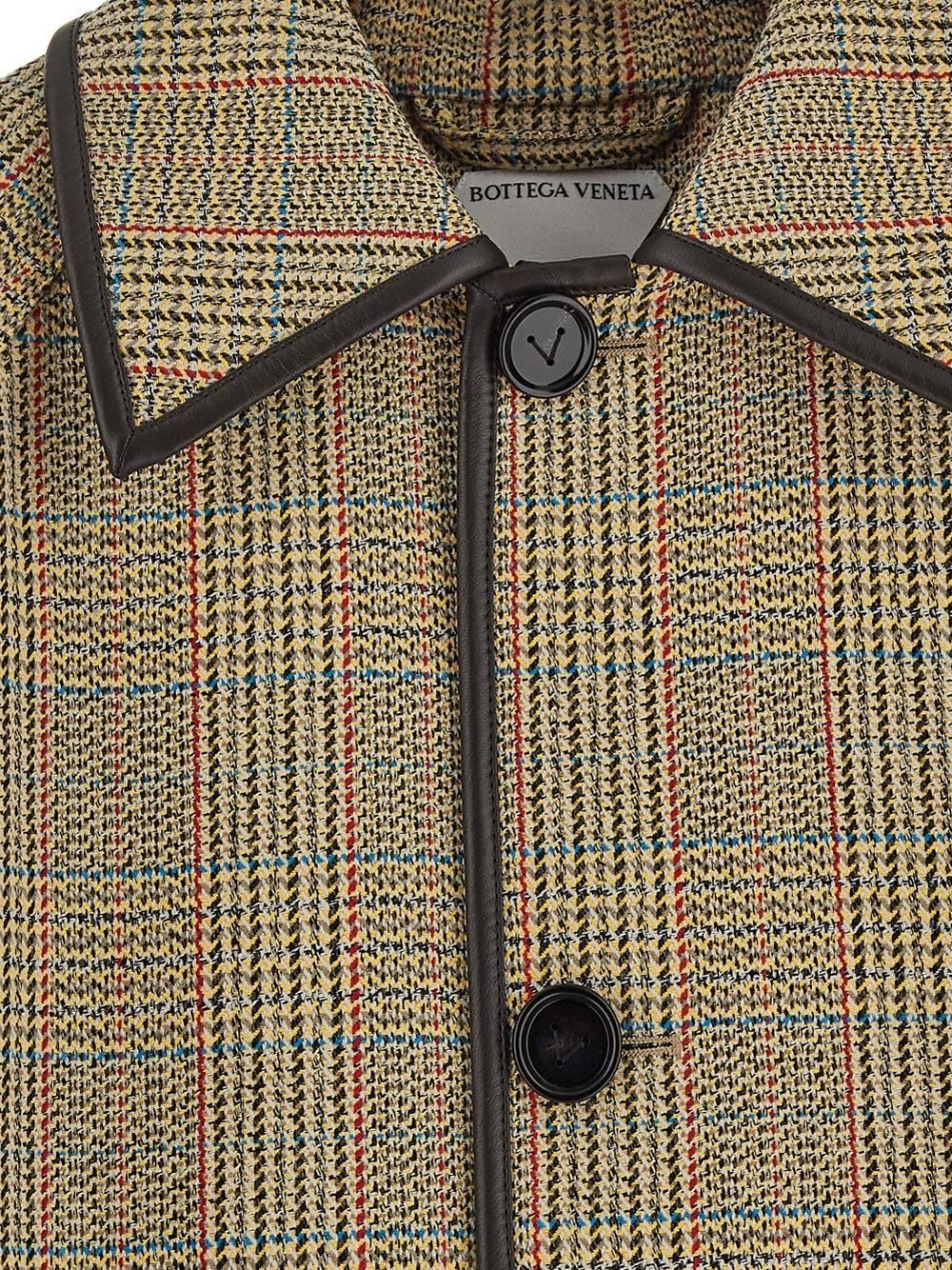 Oluxury Bottega Veneta Check Coat Latest stili