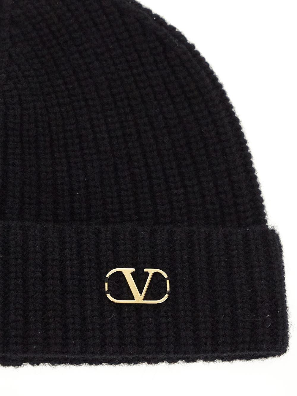 Oluxury Valentino Garavani Logo Beanie Presa