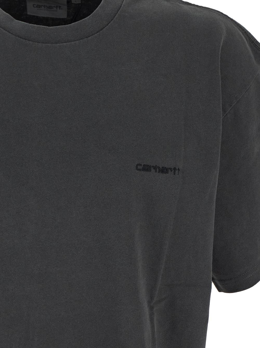 Oluxury Carhartt Wip Duster Script T-Shirt Vendita Economica