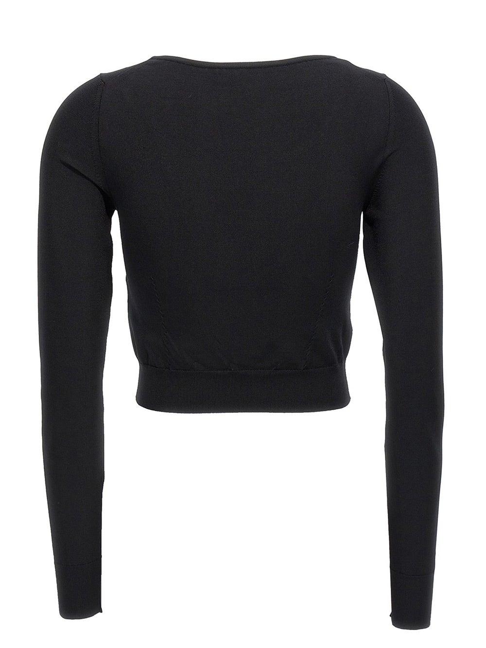 Oluxury Dolce & Gabbana Knitwear Logo cropped Offerta settimanale