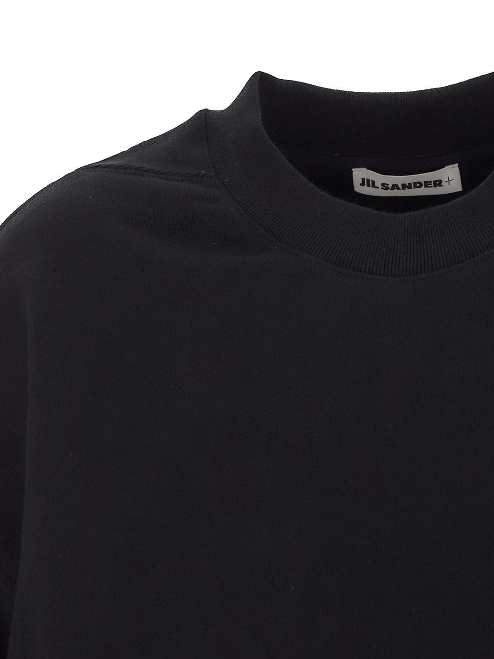 Oluxury Jil Sander Logo patch sweatshirt Enormi sconti