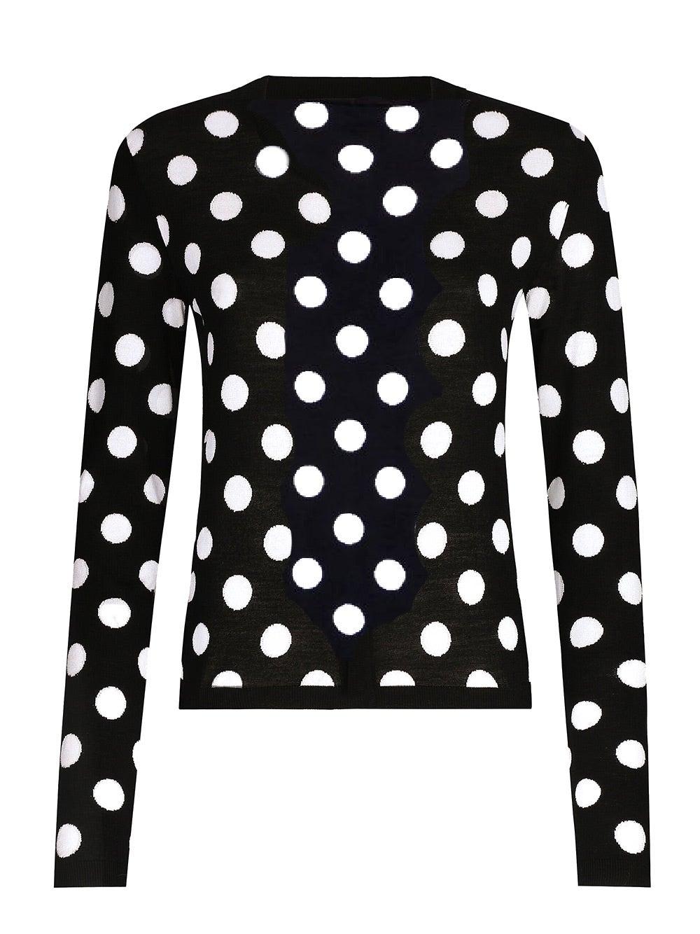 Oluxury Dolce & Gabbana Cardigan Polka-dot Prezzo di fabbrica