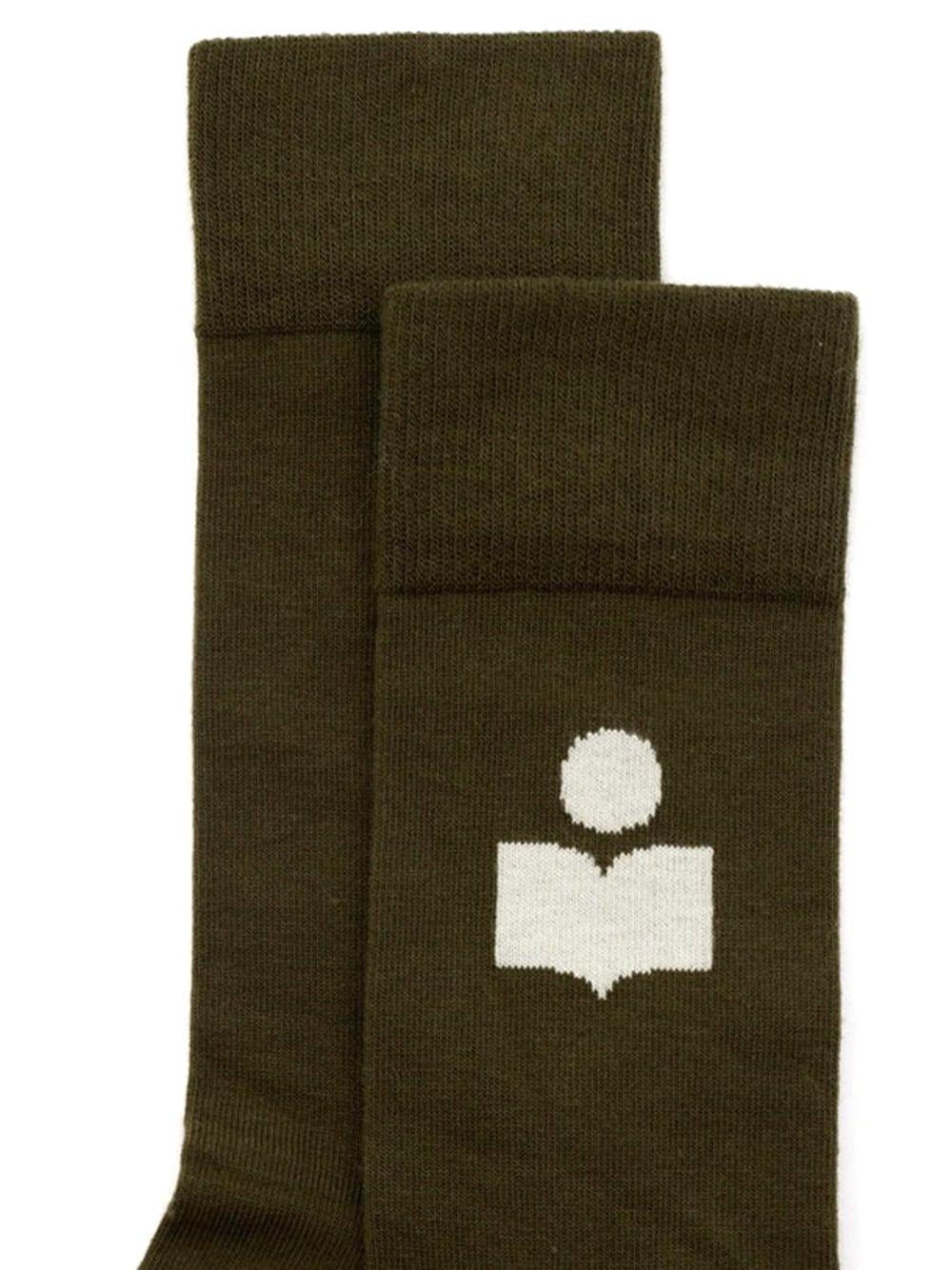 Oluxury Isabel Marant Sporty Logo Socks Grande vendita