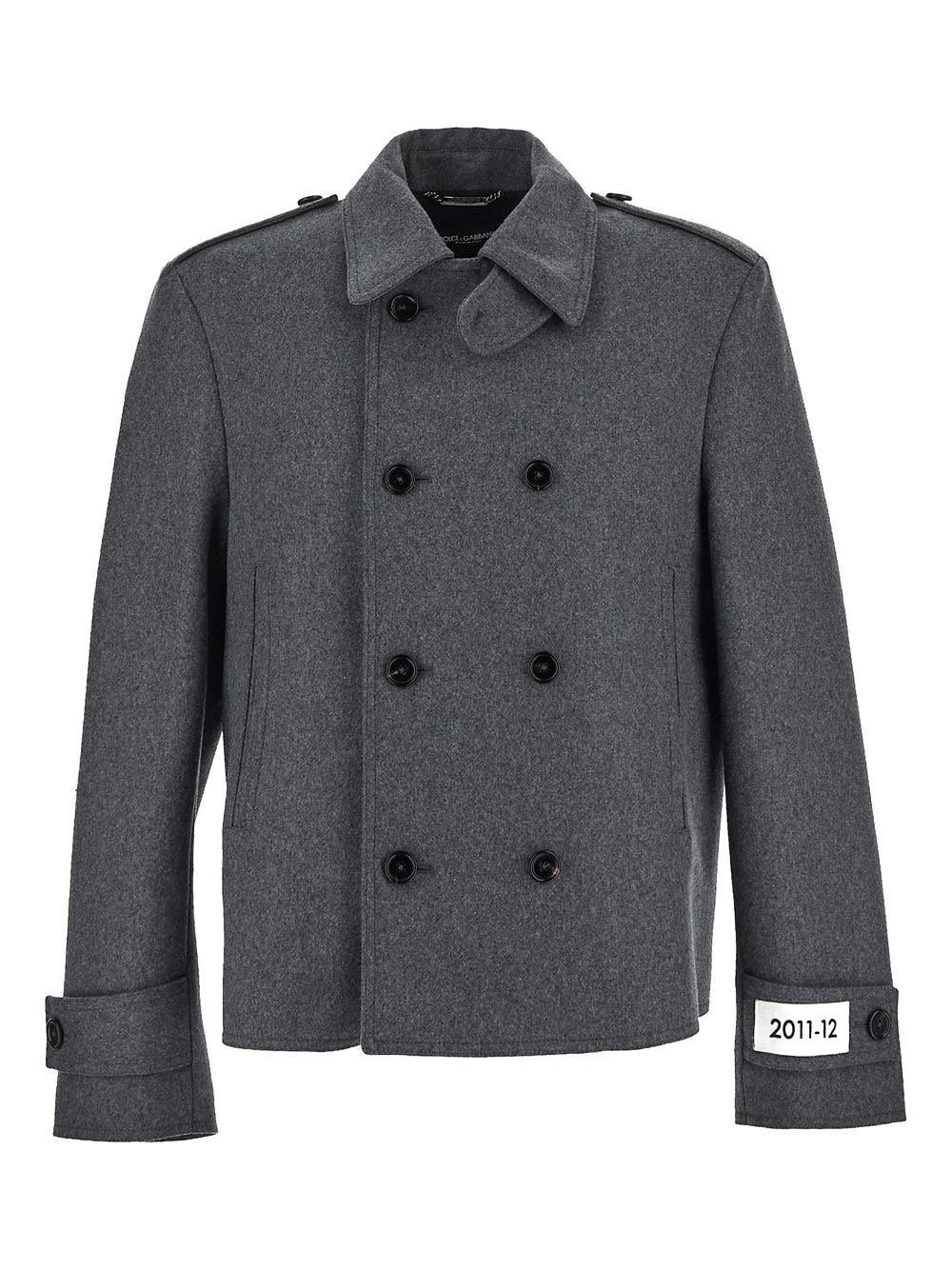 Oluxury Dolce & Gabbana Coat Double-breasted Trasporto libero internazionale
