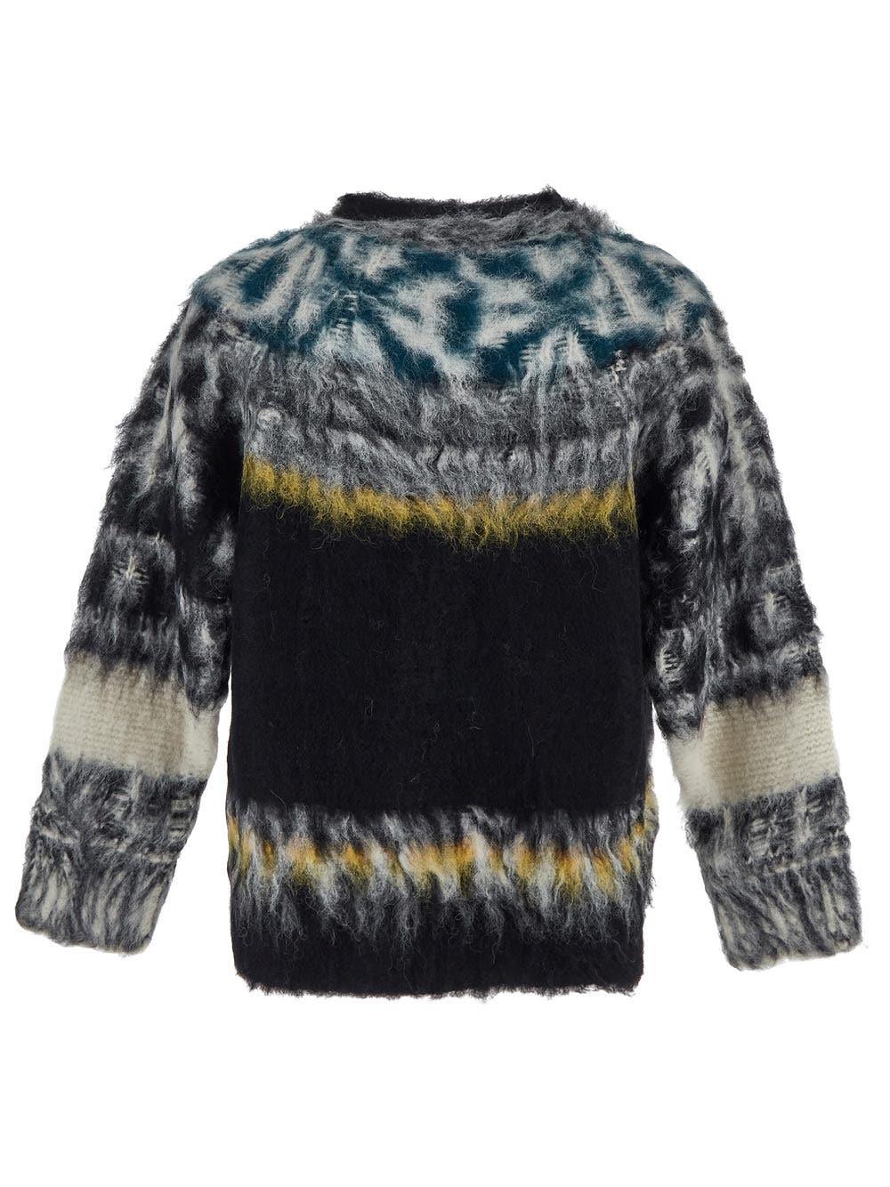 Oluxury Sacai Printed Knit In vendita