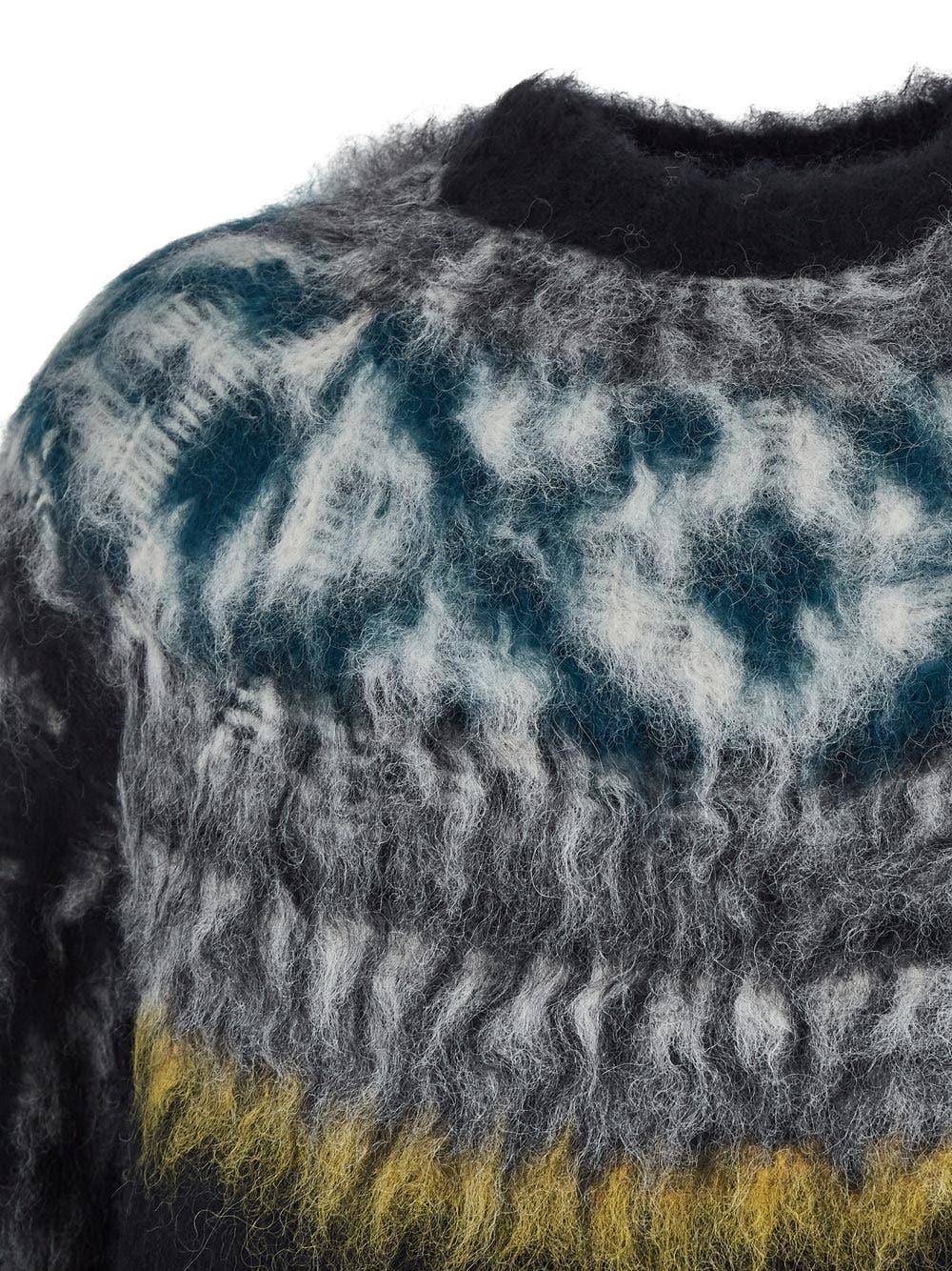 Oluxury Sacai Printed Knit In vendita