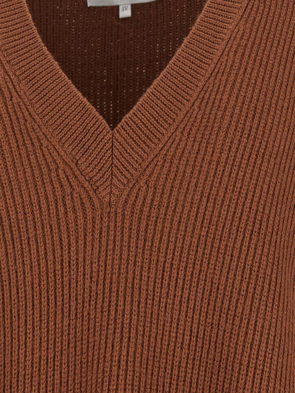 Oluxury Seven Gauge Knitwear neck-v Shopping Online
