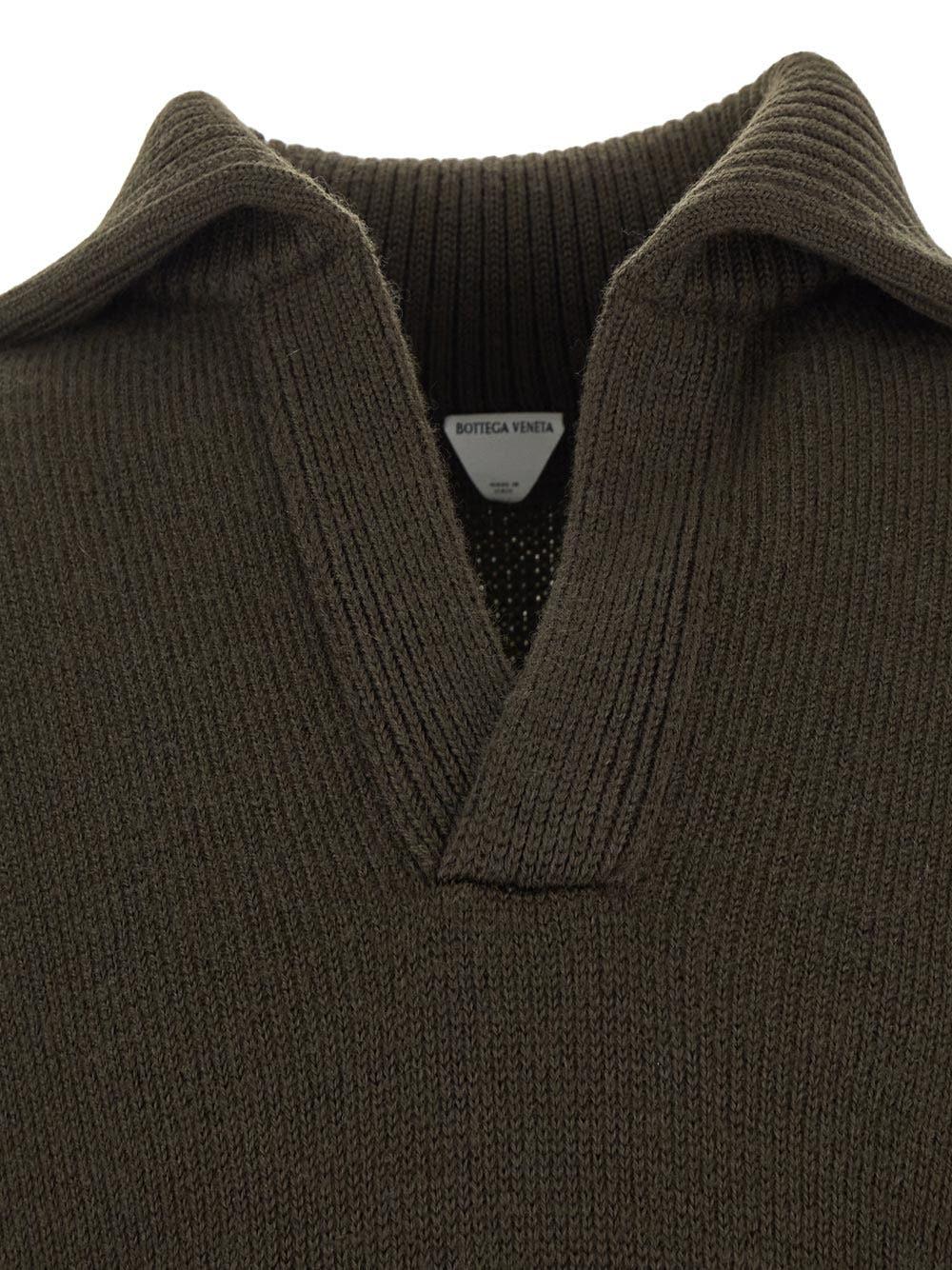 Oluxury Bottega Veneta Knitted Polo Saldi