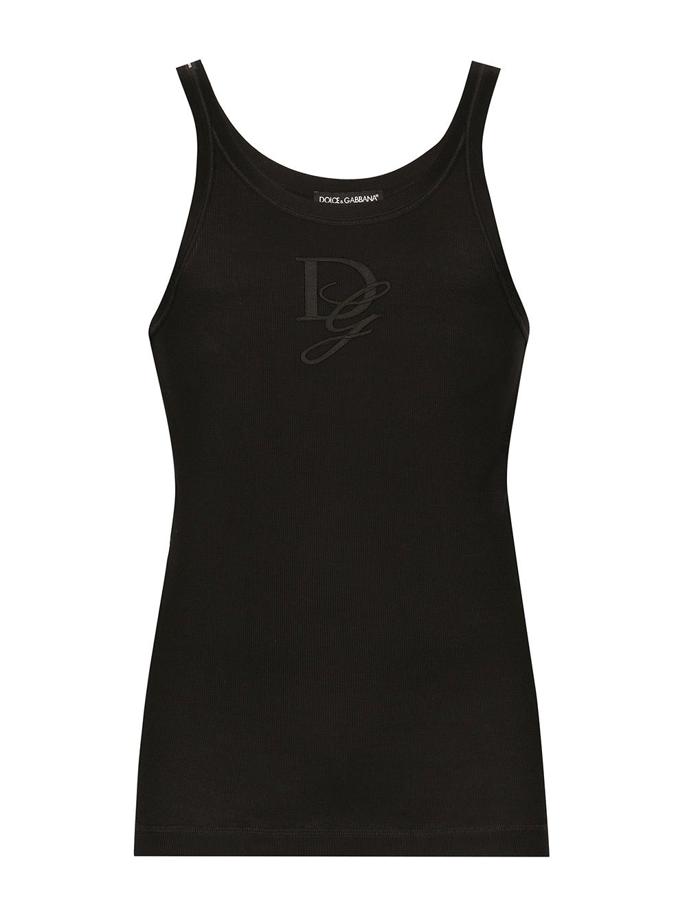 Oluxury Dolce & Gabbana Logo tank top Negozio online di fabbrica