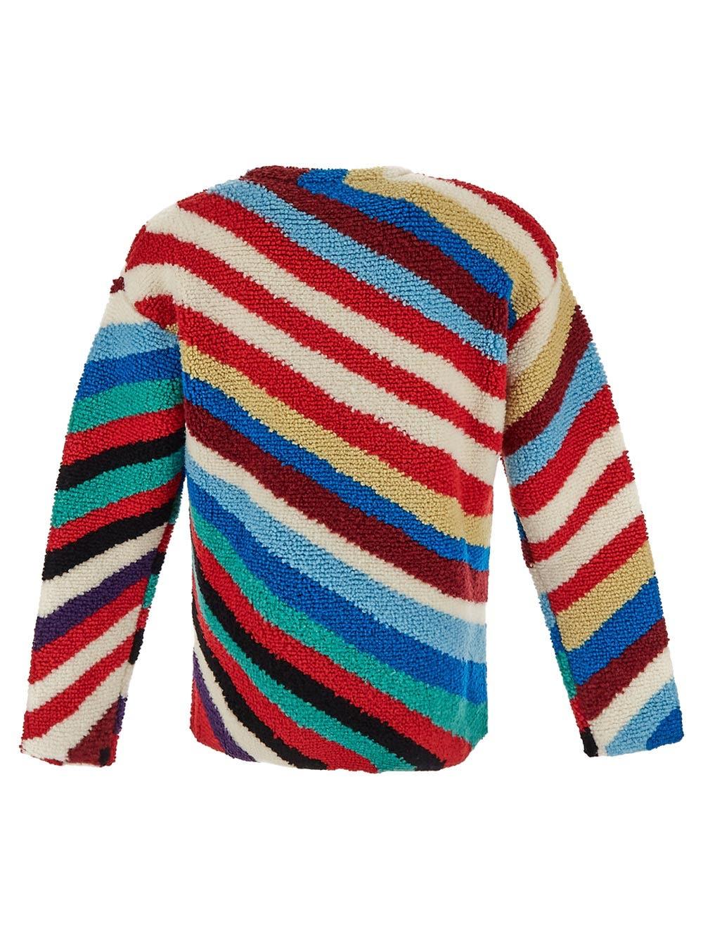 Oluxury Bottega Veneta Triped Knit Offerta natalizia
