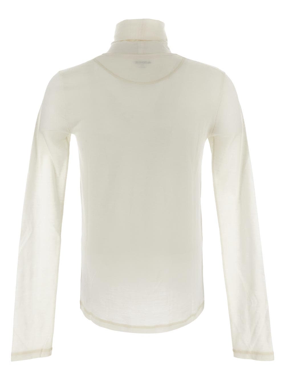 Oluxury Jil Sander Logo Print Turtleneck Sweater Offerte stagionali