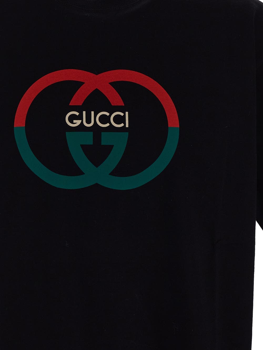Oluxury Gucci Logo T-Shirt Ritorno libero