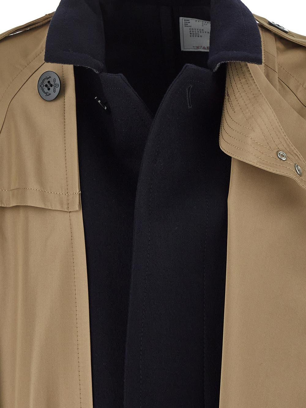 Oluxury Sacai Long Coat Fino al 50% di sconto