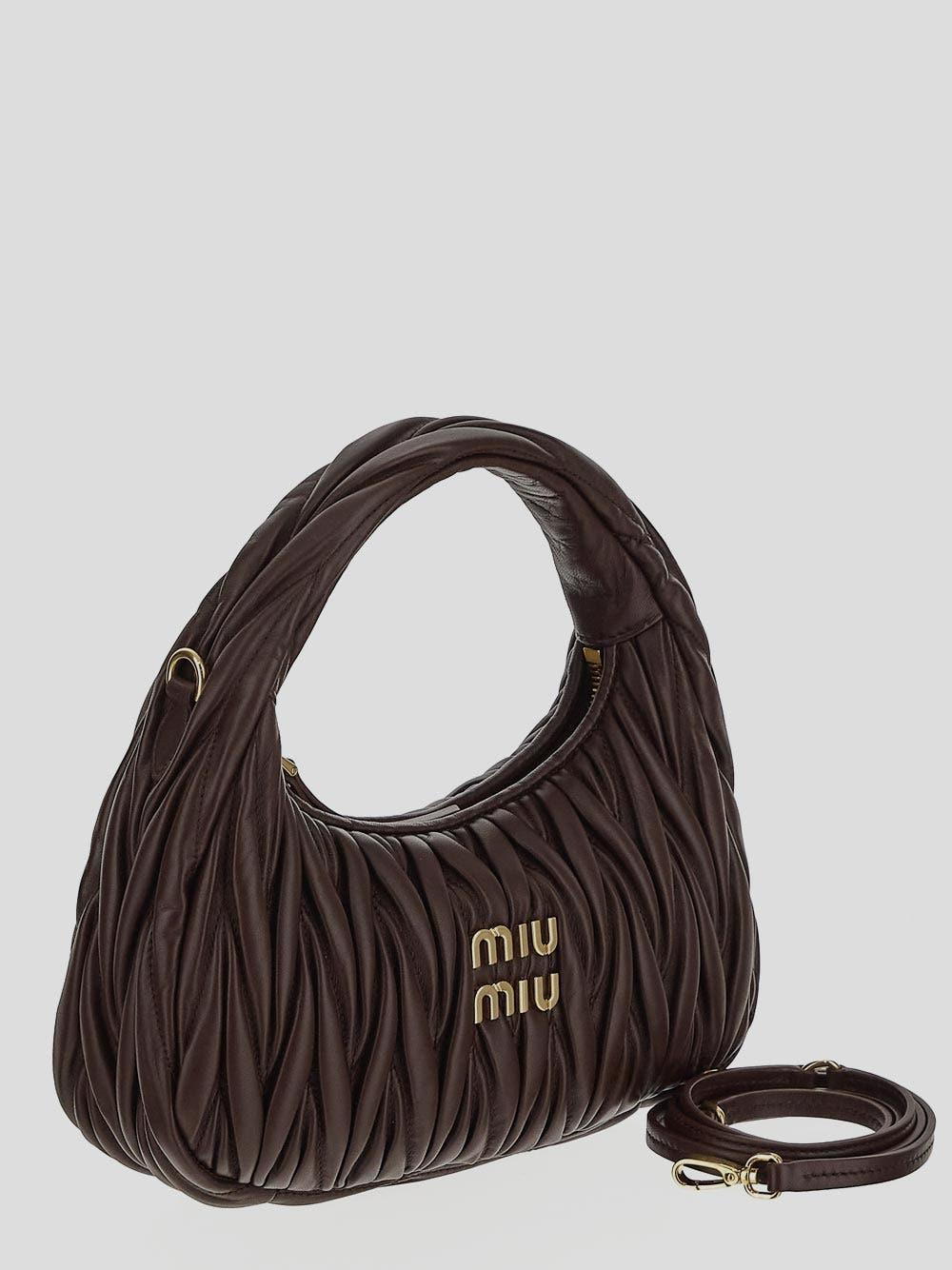 Oluxury Miu Miu Wander Hobo Bag Pezzi Unici