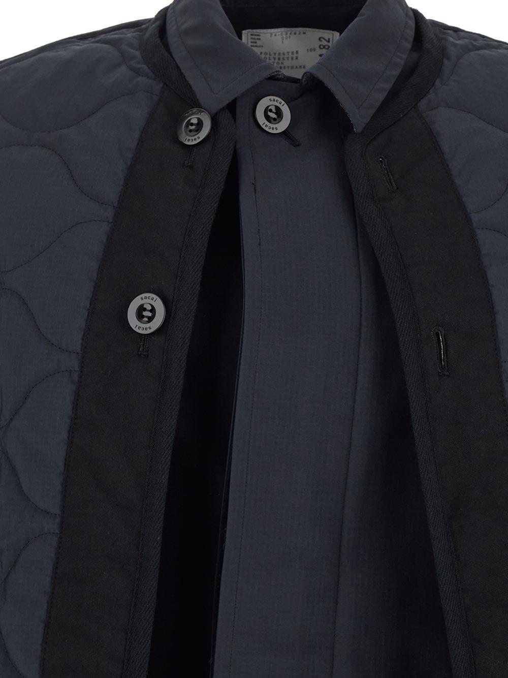 Oluxury Sacai Trench Coat Vendita Economica