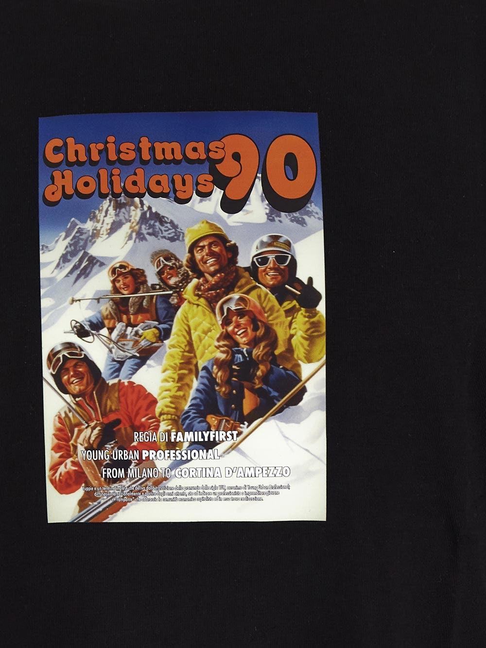 Oluxury Family First Holidays90 T-Shirt Offerta Anniversario
