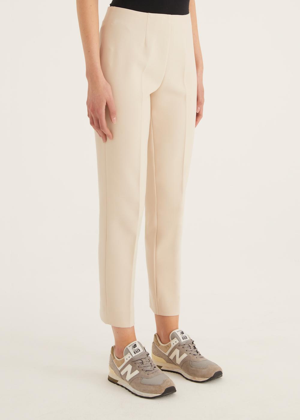 Rosso35 Pantalone capri “Audrey” con zip laterale Online