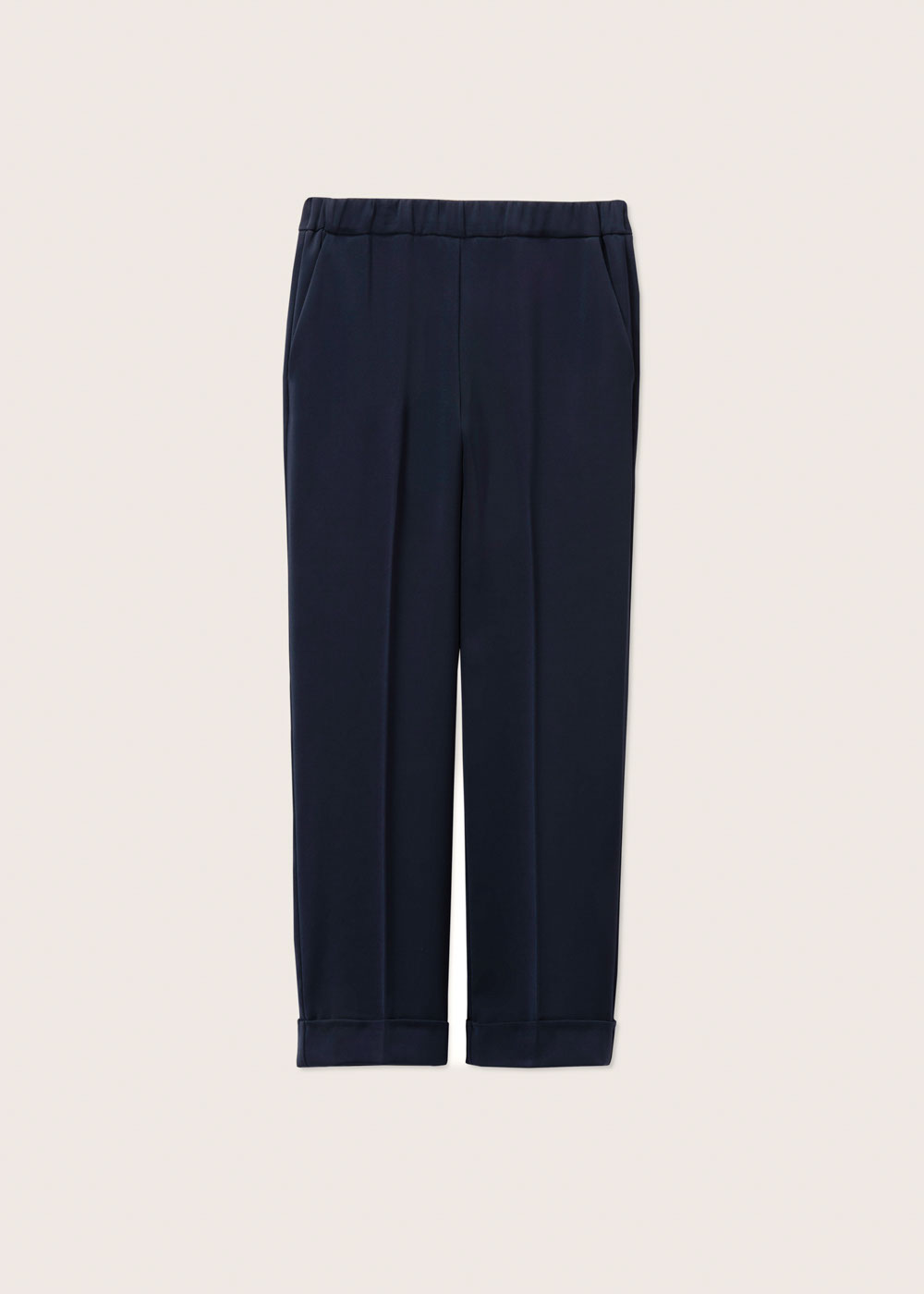 Rosso35 Pantalone con risvolto ed elastico in vita Saldi