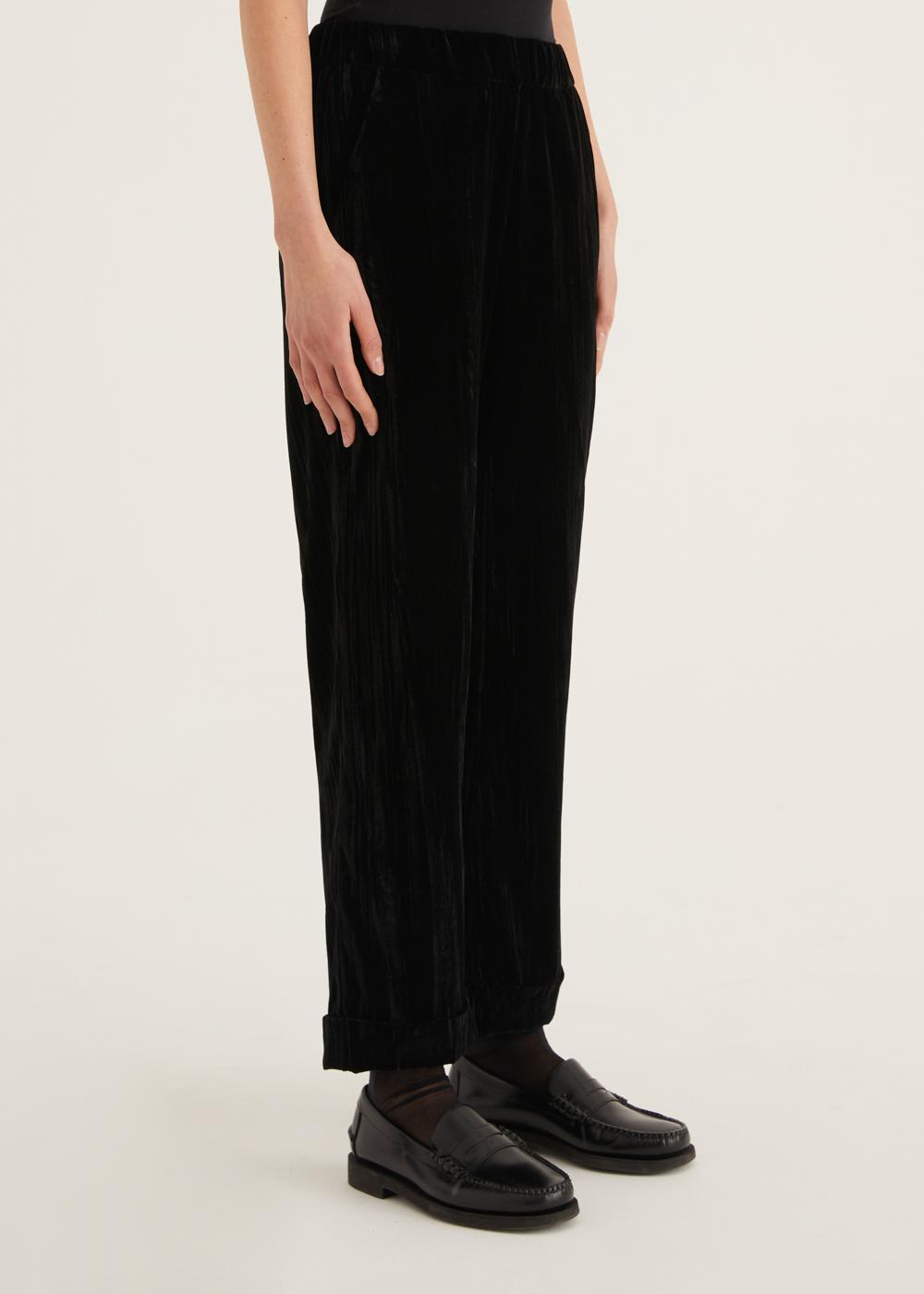 Rosso35 Pantalone con risvolto ed elastico in vita Offerte