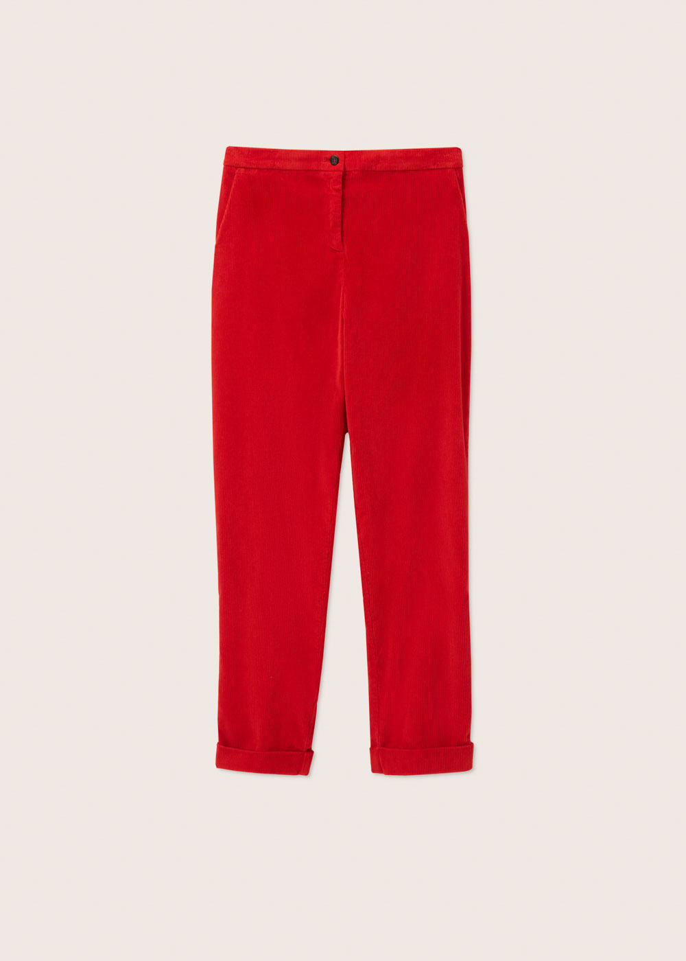 Rosso35 Pantalone dritto con elastico dietro in vita Saldi Di Fabbrica