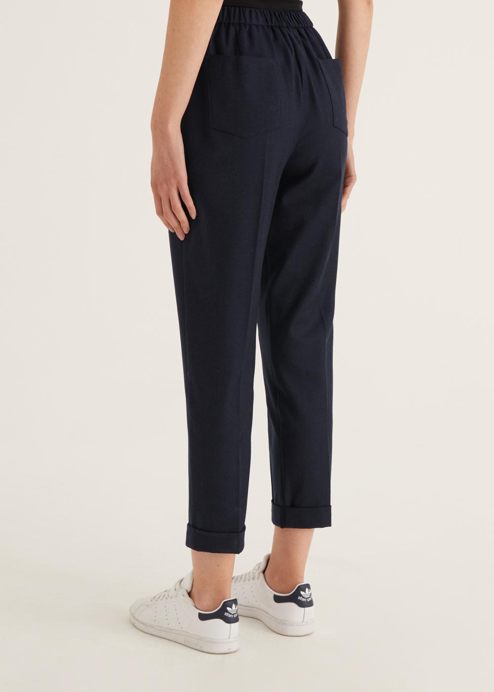 Rosso35 Pantalone dritto con elastico dietro in vita Negozio