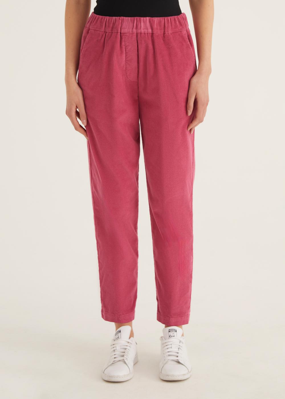 Rosso35 Pantalone dritto con elastico in vita In Saldo